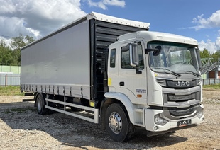 JAC N200 (20т) БОРТ-ТЕНТ СДВИЖНЫЙ ШТОРЫ И КРЫША 9,2м